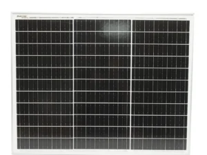 Panou solar 50W fotovoltaic monocristalin cu cablu 90cm si tensiune maxima de 18V 670x530x20mm Breckner Germany