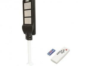 Lampa led cu prindere pe stalp pentru iluminat stradal 6v/70w cu panou solar si senzor de miscare breckner germany