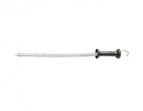 Maner poarta negru cu carlig si arc 3m gard electric mezofarm