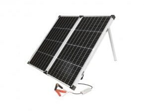 Panou solar 120w fotovoltaic monocristalin tip valiza cu cablu de conectare regulator de tensiune 12/24v 20ah 2 usb-uri breckner