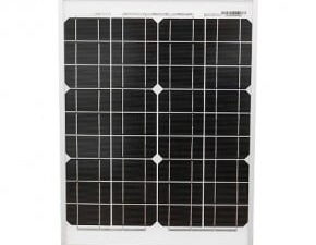 Panou solar 20w fotovoltaic monocristalin cu cablu de conectare si tensiune maxima 18v 450x340x20mm breckner germany