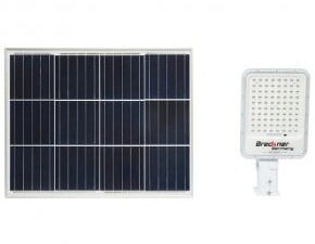Proiector led 30w cu panou solar si baterie 3,2v/40ah si suport articulat breckner germany