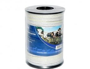 Rola banda alb-galben-negru, latime 20mm 5x0.3mm ss lungime 200m gard electric baisan