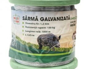 Sarma galvanizata pentru gard electric 1,2mm x 1000m mezofarm