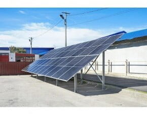 Structura montaj prinderi panouri solare fotovoltaice la sol-ciment 10kw breckner germany