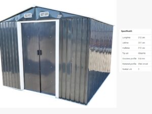 Magazie de gradina metalica 312x257x212cm