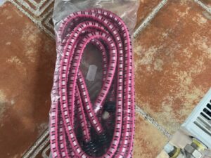 Set 4 corzi elastice cu carlige pentru ancorare marfa, 10mmx100cm