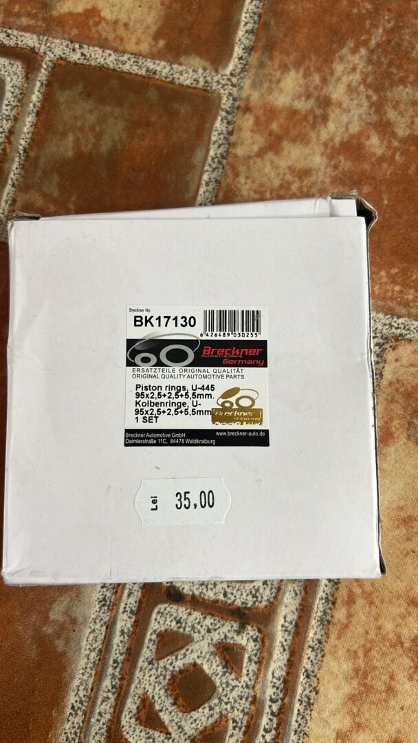 Segmenti motor FIAT, U-445 fi 95 2,5+2,5+5,5mm 115.03.025 pentru 1 piston