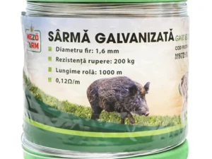 Sarma galvanizata pentru gard electric 1,6mm x 1000m Mezofarm
