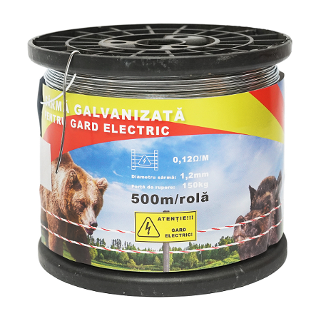 Sarma galvanizata pentru gard electric 1,2mm x 500m Breckner Germany