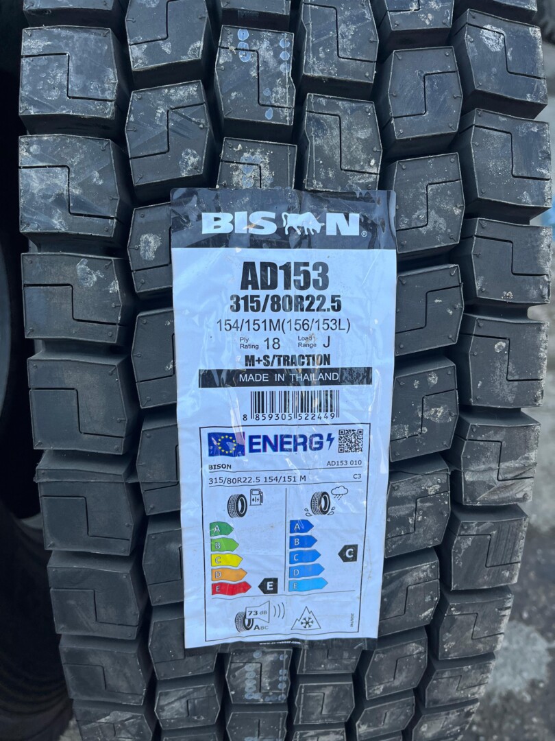 ANVELOPA 315/80 R22.5 BISON AD153 154/151M (E,C,73) - imagine 3