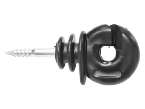 Izolator inelar compact negru fi 5.9mm 89x40mm gard electric Thor