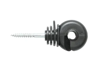 Izolator inelar compact negru fi 5.6mm 87x37mm gard electric Thor