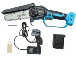 Mini fierastrau electric 500W cu acumulator Li-ion 21V, diametru taiere 180mm