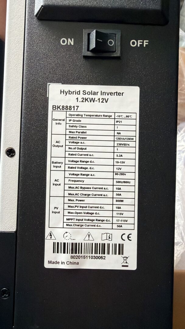 Invertor solar hibrid 1.2kW, 12V, MPPT 50A, monofazic, OFF-GRID Breckner Germany - imagine 5